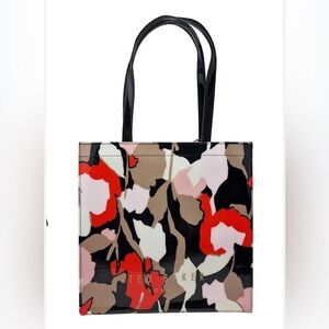 ❤️Ted Baker Camocon Retro Flood Small Printed Icon Tote Bag Grab Bag PVC, Black